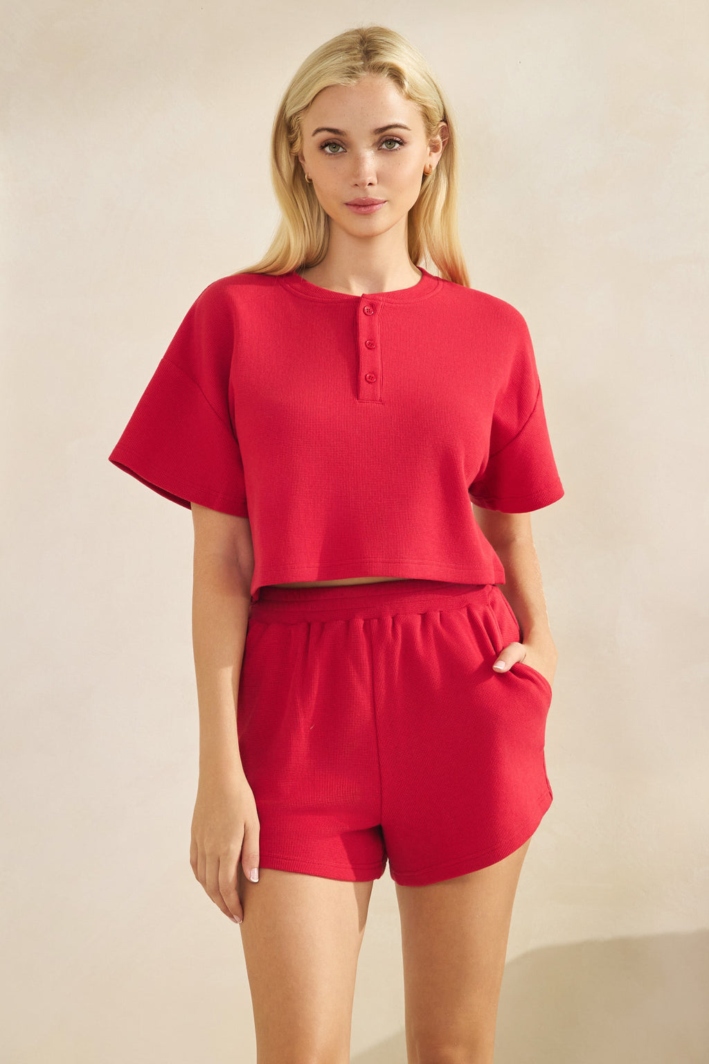 Red Zenna Short Sleeve Top