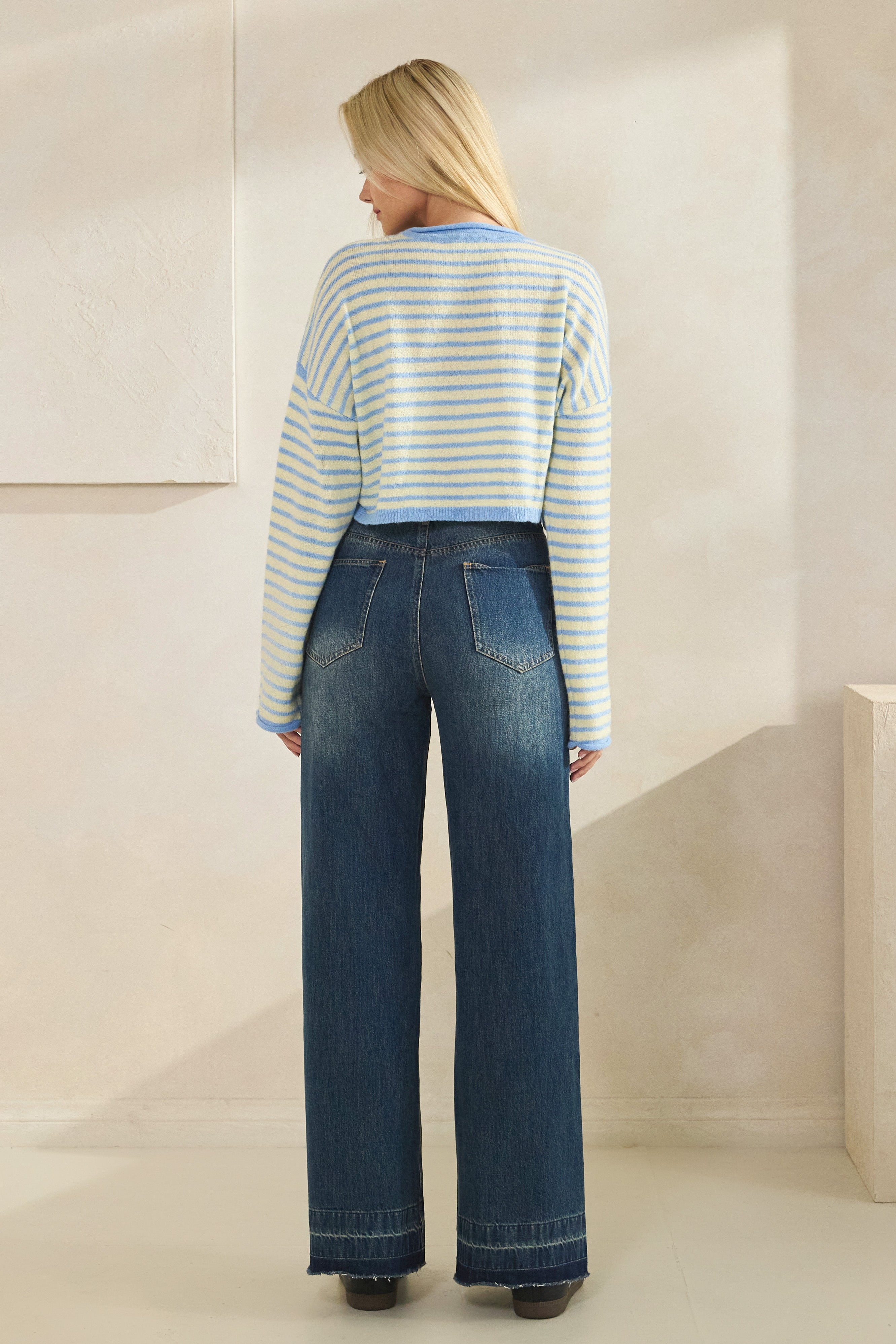 Blue Rumi Pop Stripe Knit
