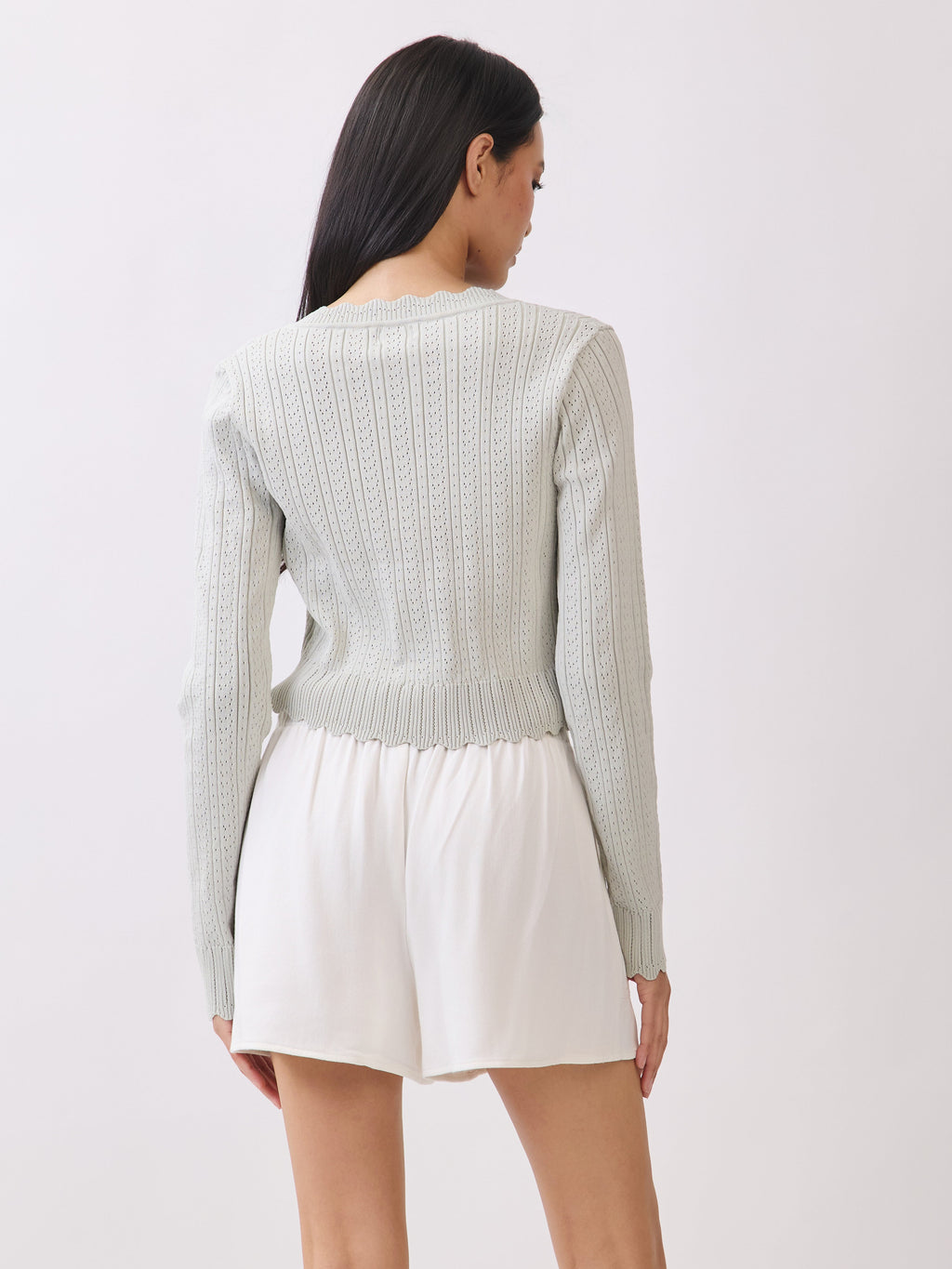 Joelle Scallop Trim Cardigan