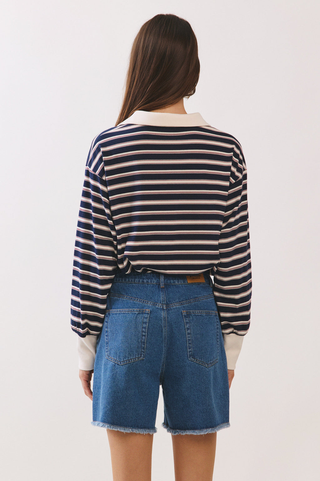 Sloan Striped Long Sleeve Polo