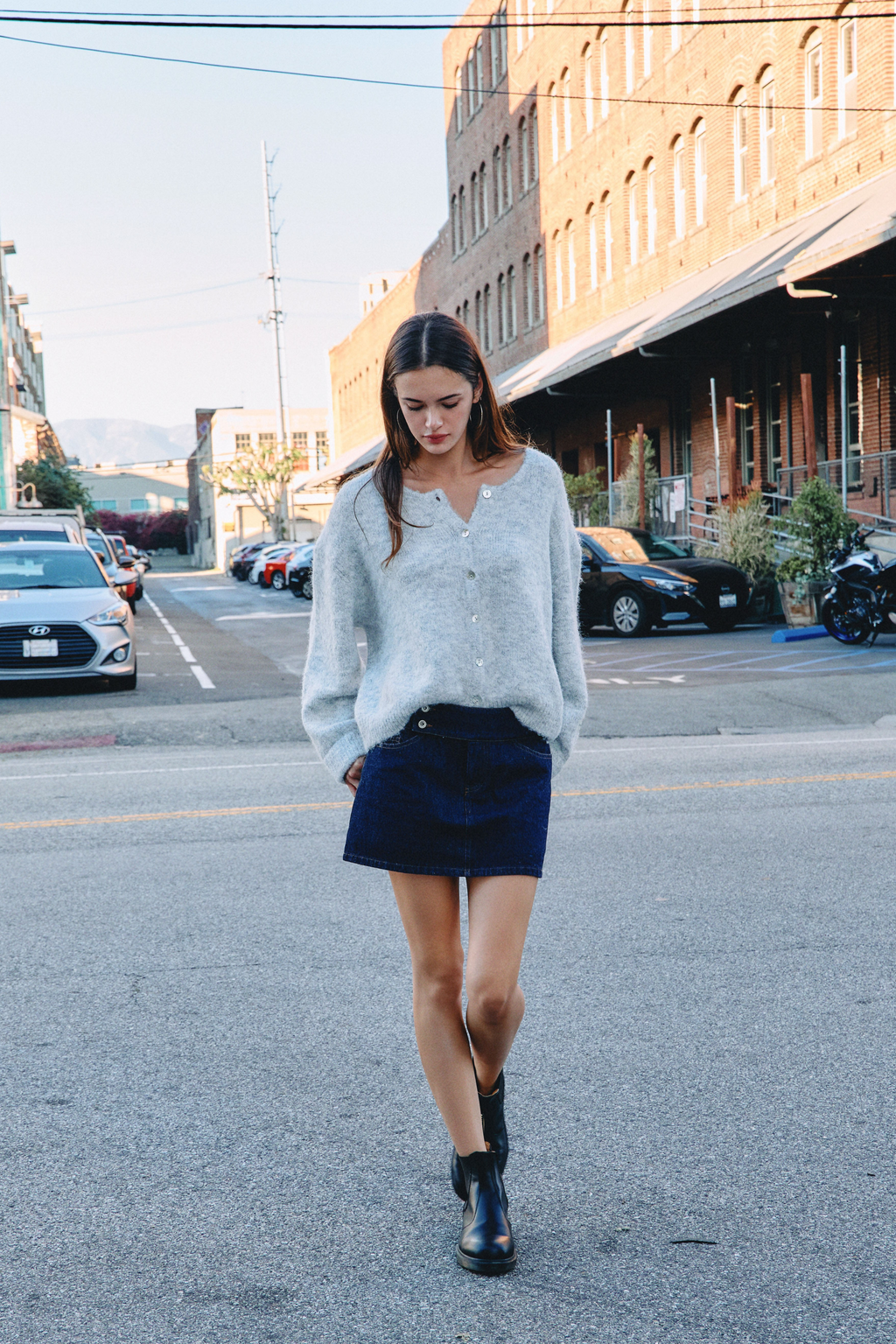 Gray Millie Cardigan
