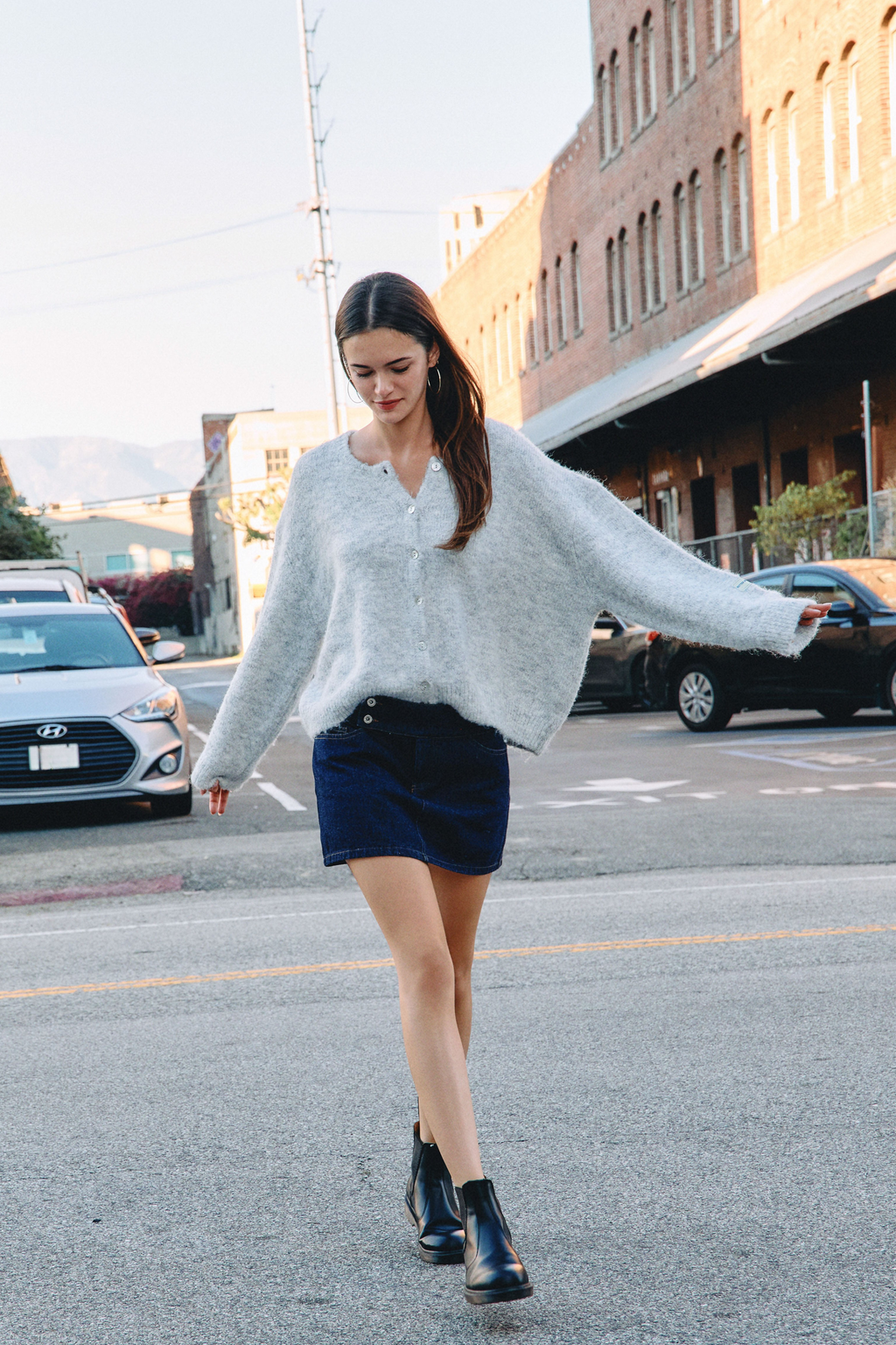 Gray Millie Cardigan
