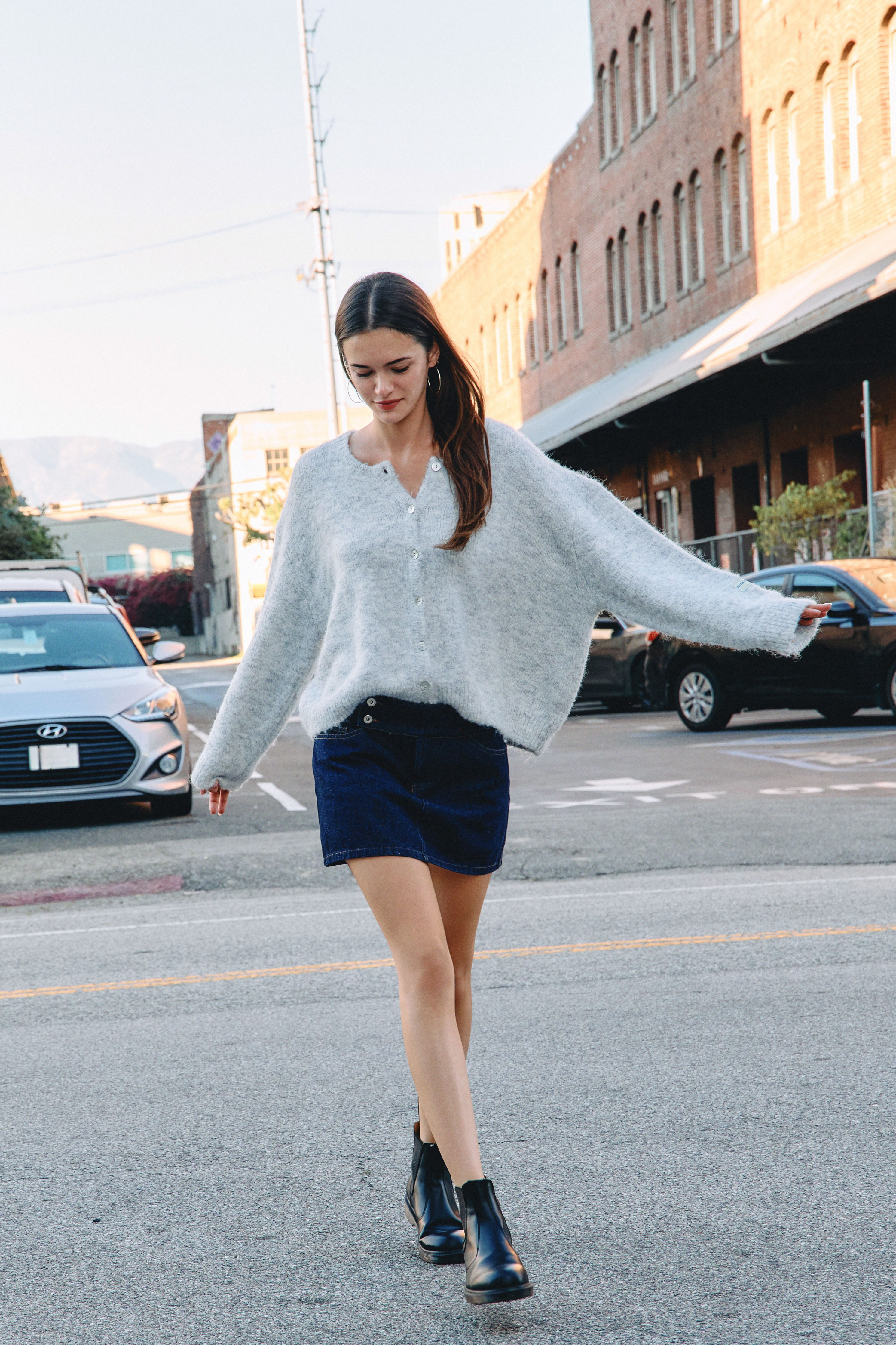 Gray Millie Cardigan
